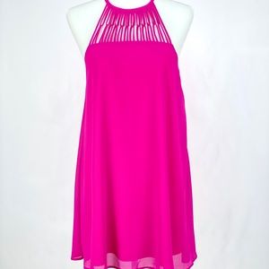 Hot Pink Sleeveless Cut Out Dress - NWT
